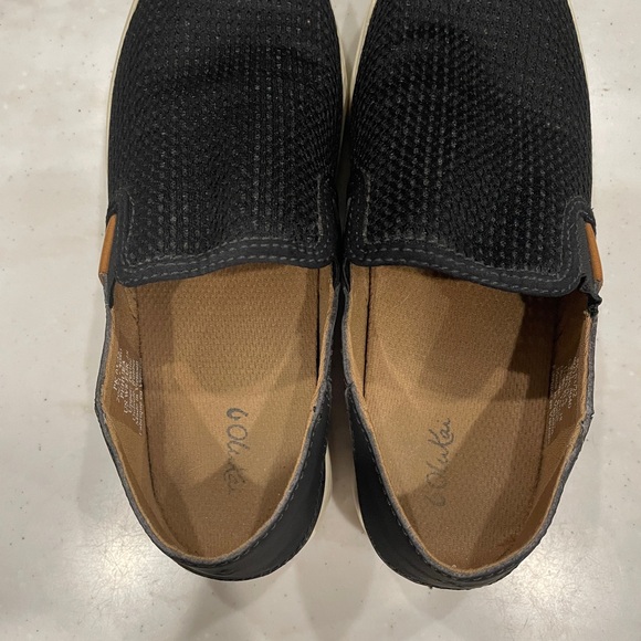 Olukai PEHUEA Slip On Sneakers Loafers Shoes Charcoal Black Women's Size 8 - Picture 6 of 9